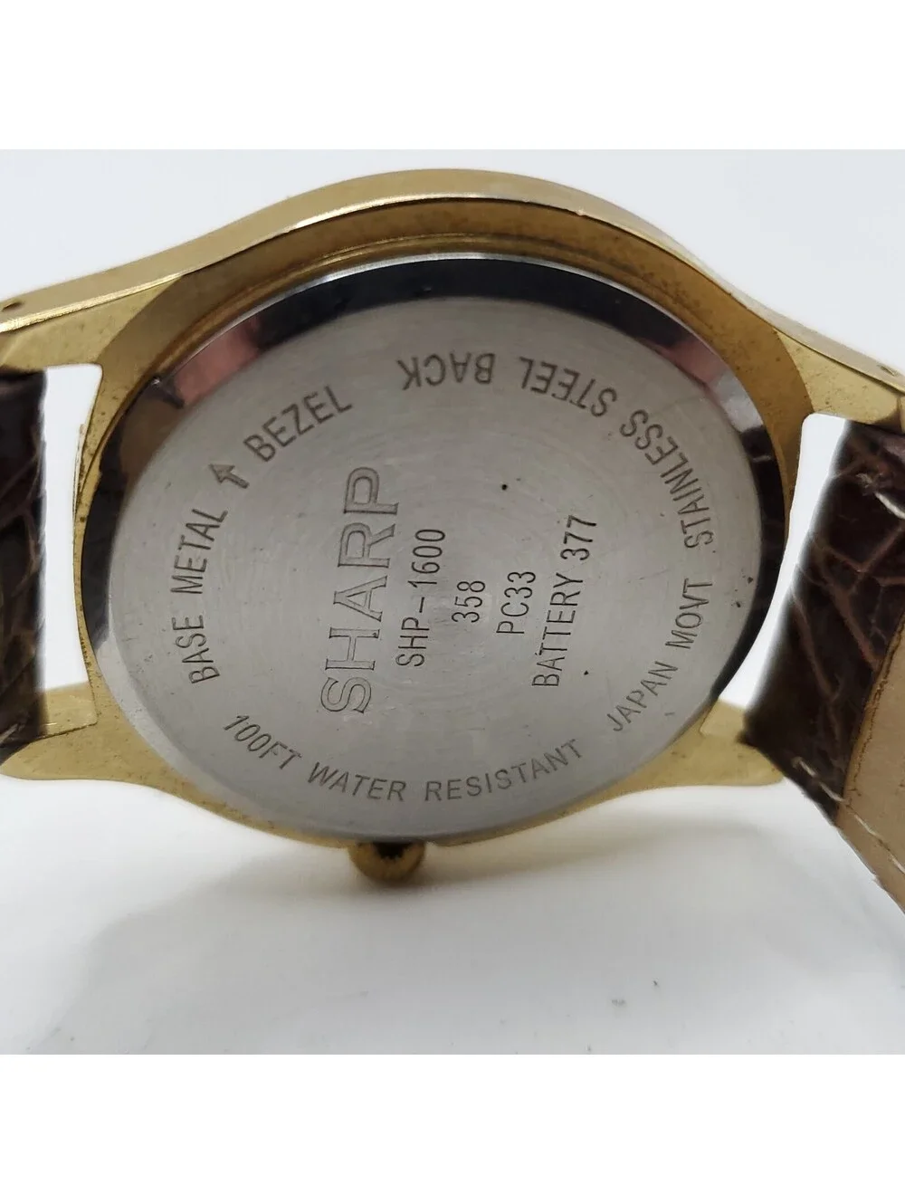 Sharp Analog Men's 37mm Watch Day/Date Silver Dial New Battery